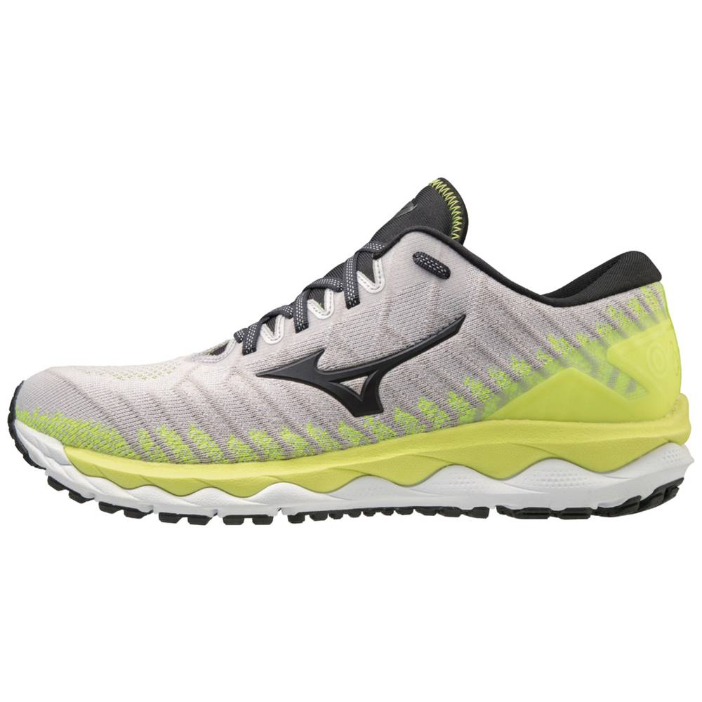 Scarpe Running Mizuno Wave Sky 4 WAVEKNIT™ Uomo - Bianche/Gialle - 81792-DXBW